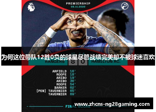 为何这位带队12胜0负的球星尽管战绩完美却不被球迷喜欢