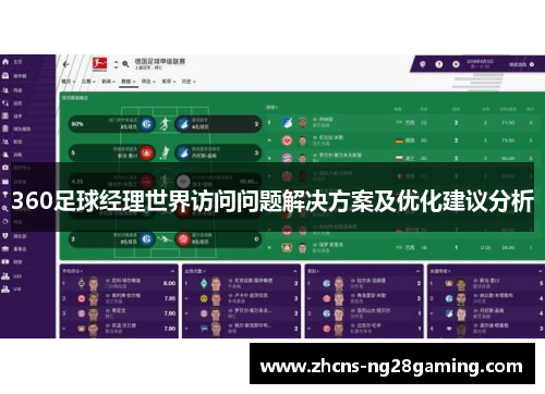 360足球经理世界访问问题解决方案及优化建议分析