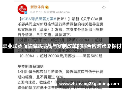 职业联赛面临降薪挑战与赛制改革的综合应对策略探讨
